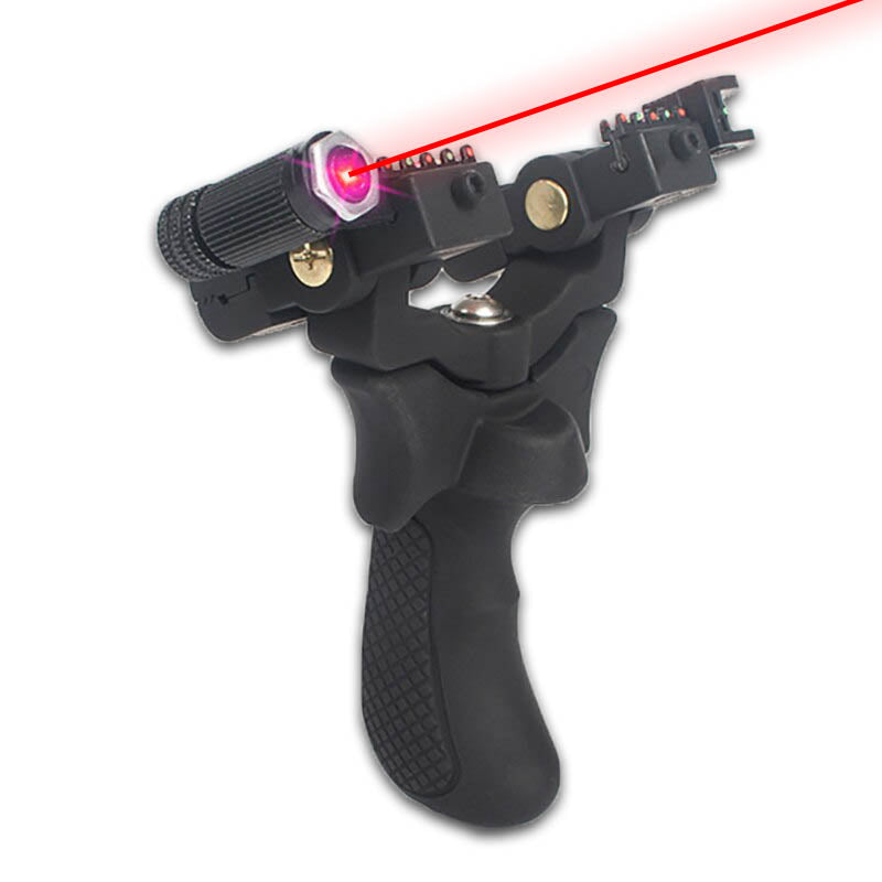 Lance pierre avec viseur laser
